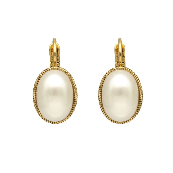 Camps & Camps Oorhangers 1D030 Pearl White