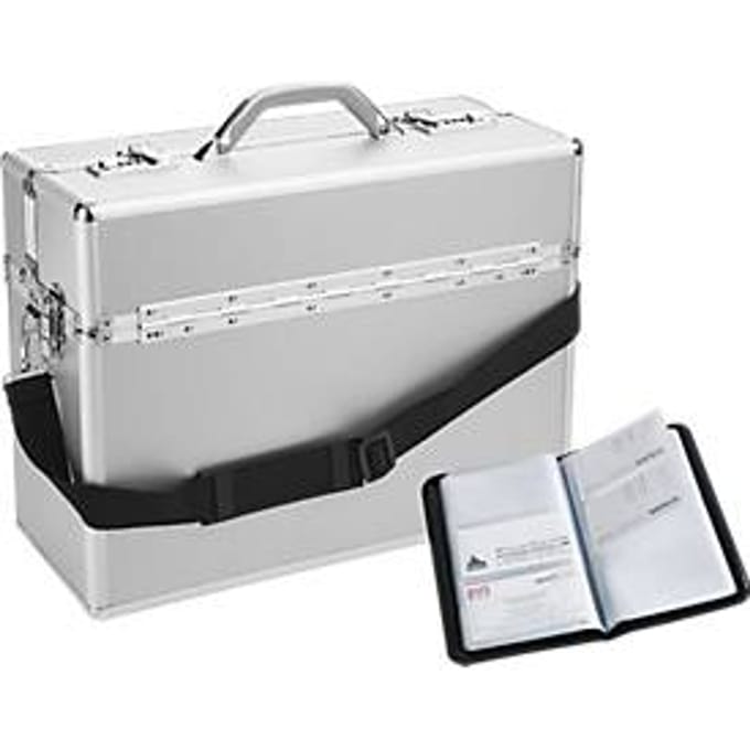 ALUMAXX pilotenkoffer, met draaggreep, 1 vak, licht metaal, zilver