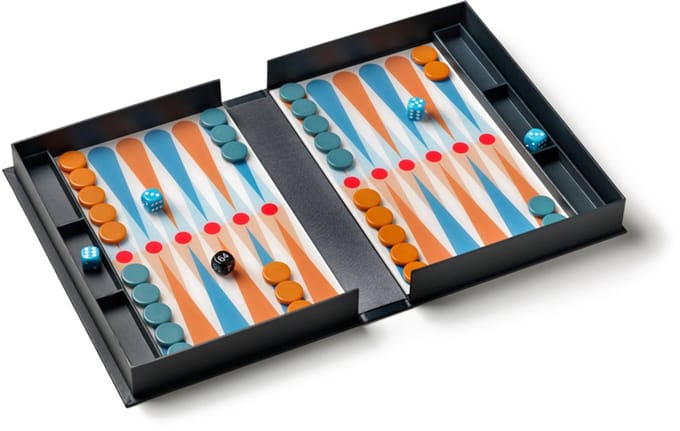 Printworks Spel Classic - Art of Backgammon - Antraciet