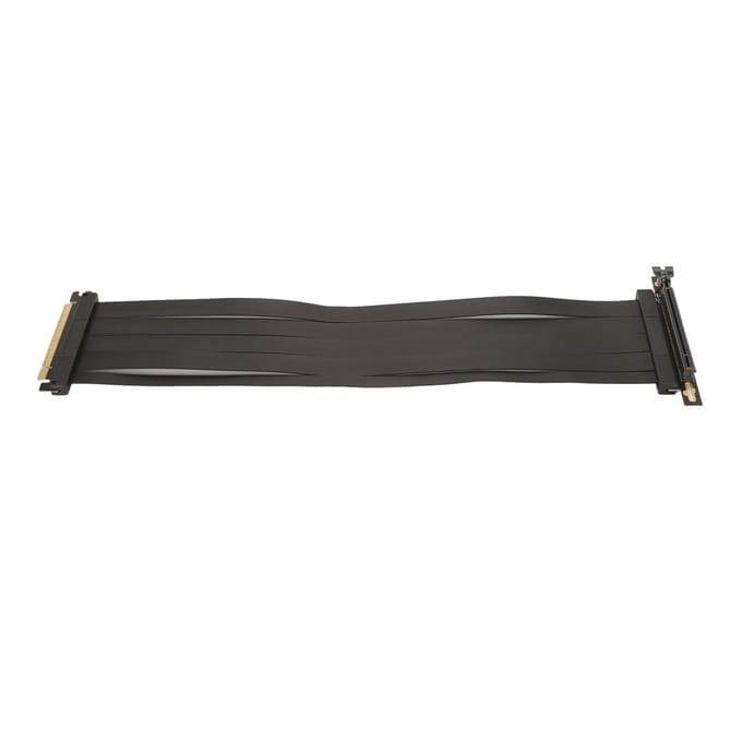 PCIE 4.0 X16 Riser Kabel Hoge Snelheid Flexibele Afscherming 90 Graden Connector GPU Verlengkabel voor black