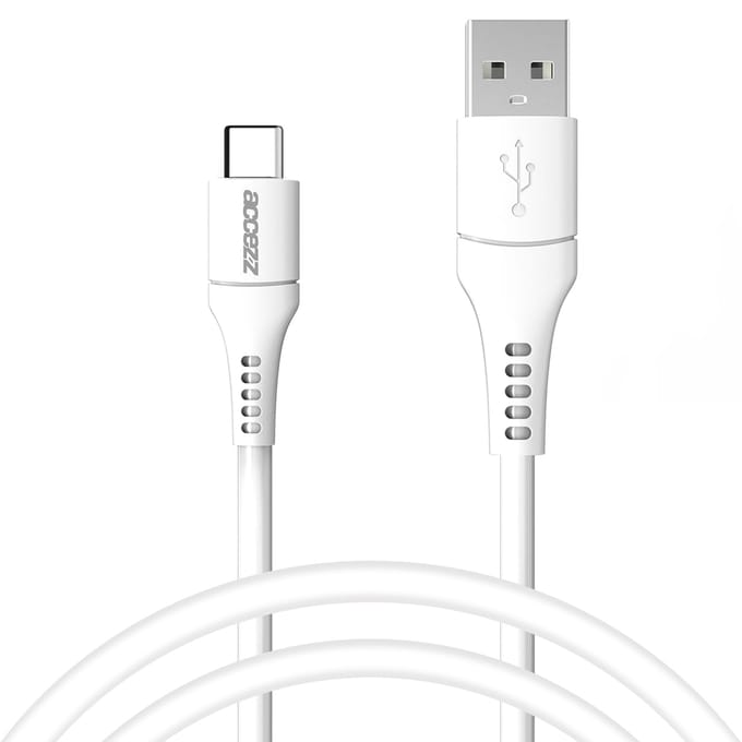 Accezz Kabel - USB C naar USB A Kabel - 1 meter - USB C Oplader Kabel - Wit