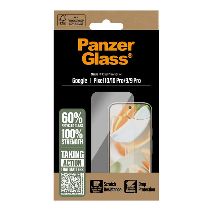 PANZERGLASS - Screen Protector Google Pixel 10/10 Pro/9/9 Pro CF PG25945 Screenprotector (glas) Google pixels 10, Google pixels 10 Pro, Google