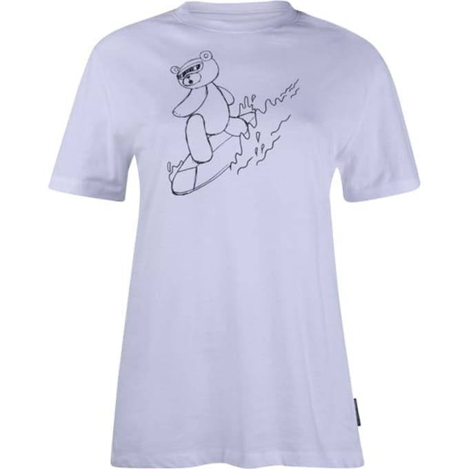 French Connection Surfing Bear White Taglia: XS | T-shirt stampate Outlet | Uomo | Bianco
