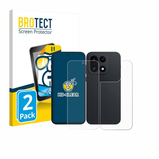 BROTECT - Screenprotector voor OnePlus 15 (Voor+Achter) - Folie Beschermfolie transparant 2 Stuks