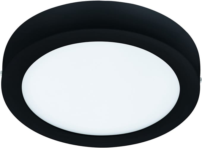 EGLO connect.z Fueva-Z Smart Opbouwlamp - Ø 21 cm - Zwart/Wit - Instelbaar wit licht - Dimbaar - Zigbee