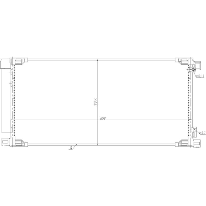 Condensor, airconditioning NRF 350498