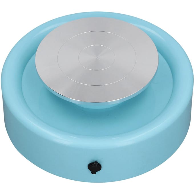 Elektrisch Draaischijf Variabele Snelheid Keramiek Vormmachine DIY Klei Kunst Maken Gereedschap Kit Blauw US Plug white