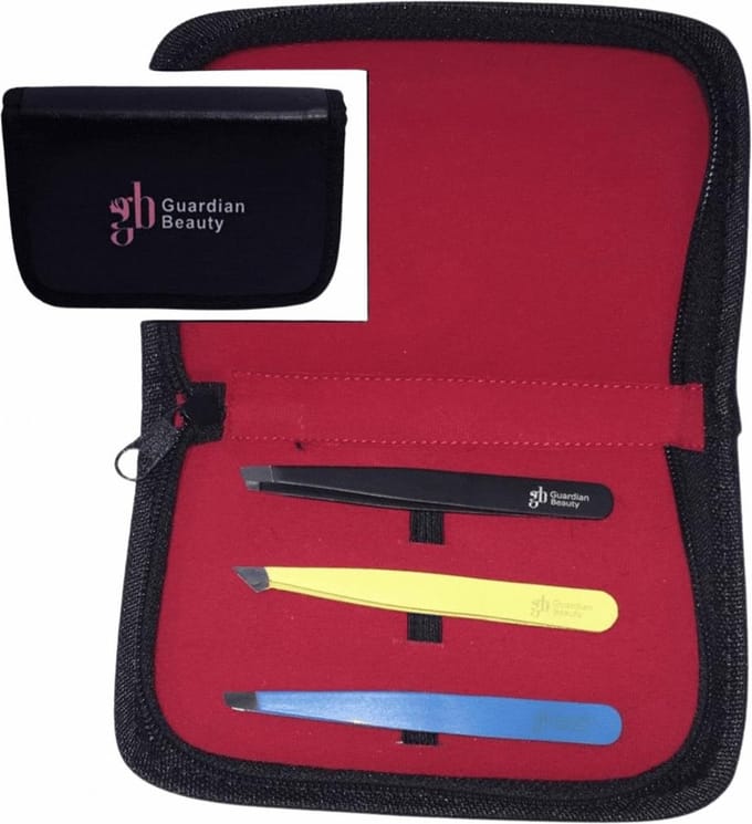 Guardian Beauty Pincet Set - 3 Stuks - Met Etui