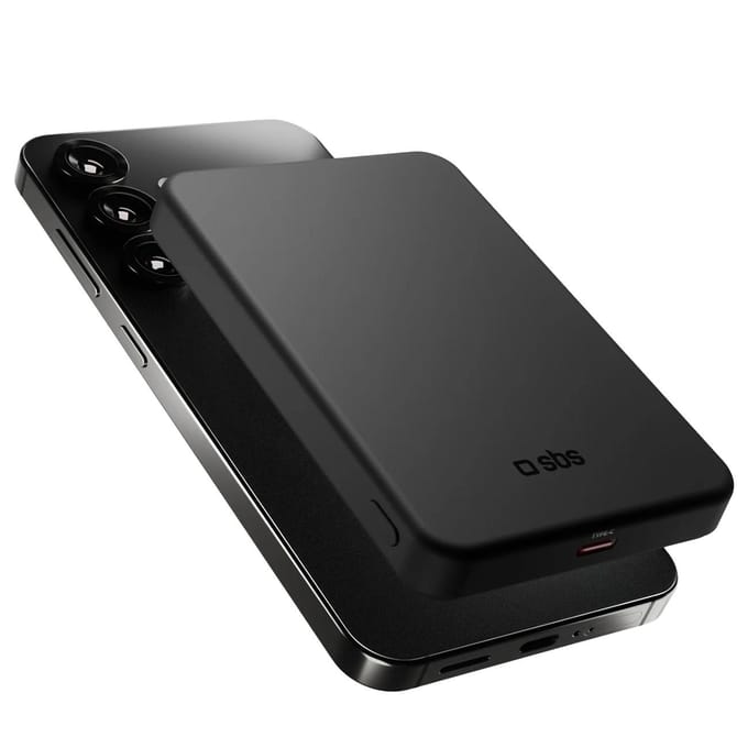 Mag Power Qi2 5000 mAh MagSafe USB-C PD 20W Batterie Externe Sans Fil - Noir