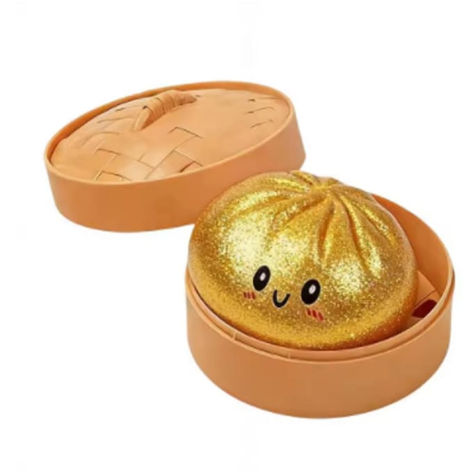 Glitter Dumpling Glitter Dumpling Squishy met Doos Dumplings Sensorisch Knijpspeelgoed voor Stressverlichting groothandel A