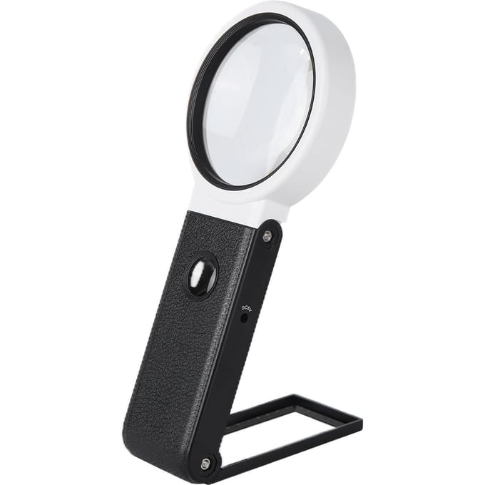 LED Vergrootglas ABS Handheld Vergrootglas Opvouwbare HD Lens voor Observatie en Elektronisch