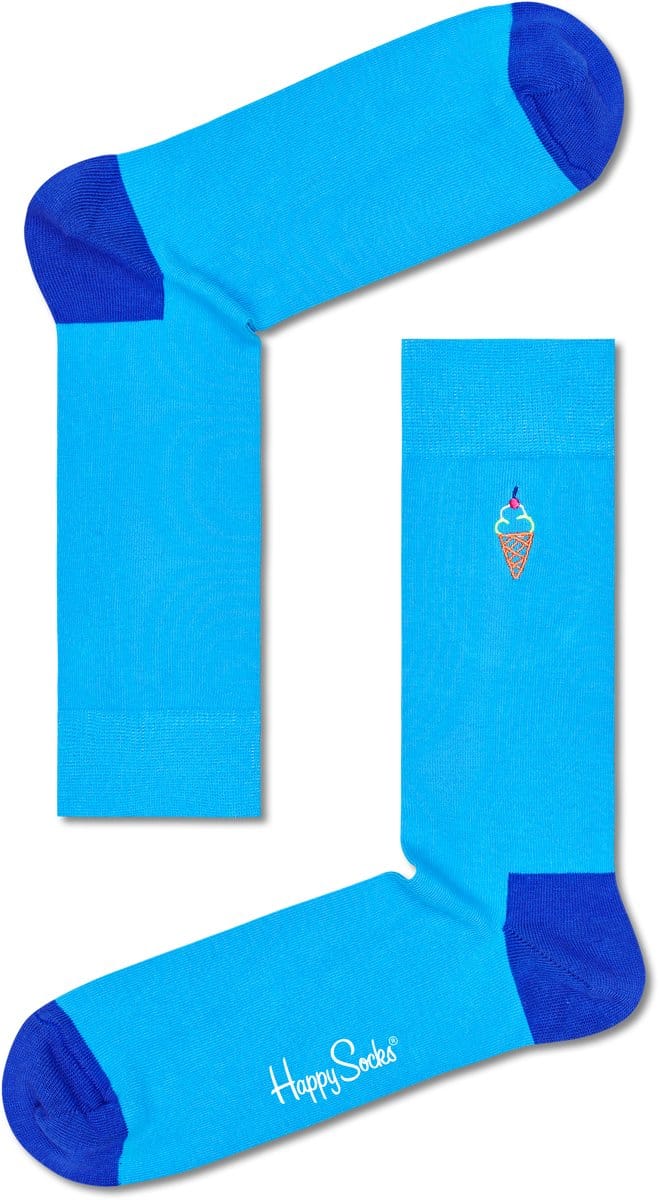 Happy Socks BEIC01-6300 Embroidery Ice Cream Sock 41-46