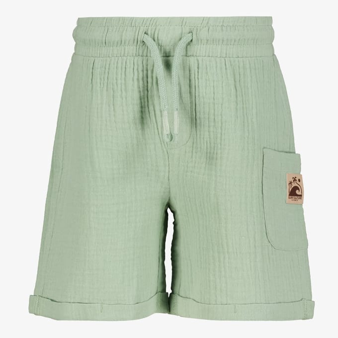 Unsigned jongens mousseline short groen - Maat 92