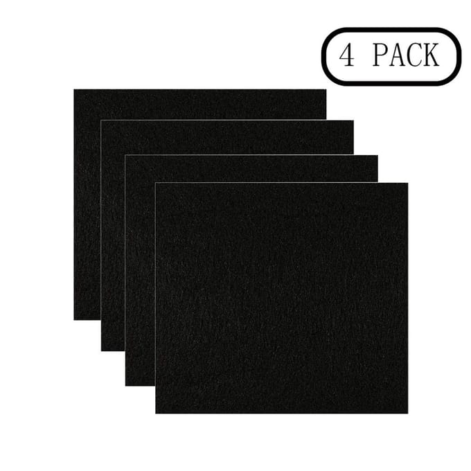 4 Stuks Huisdier Kattenbak Filter Kittens Pad Actieve Kool Deodorant Filters zwart