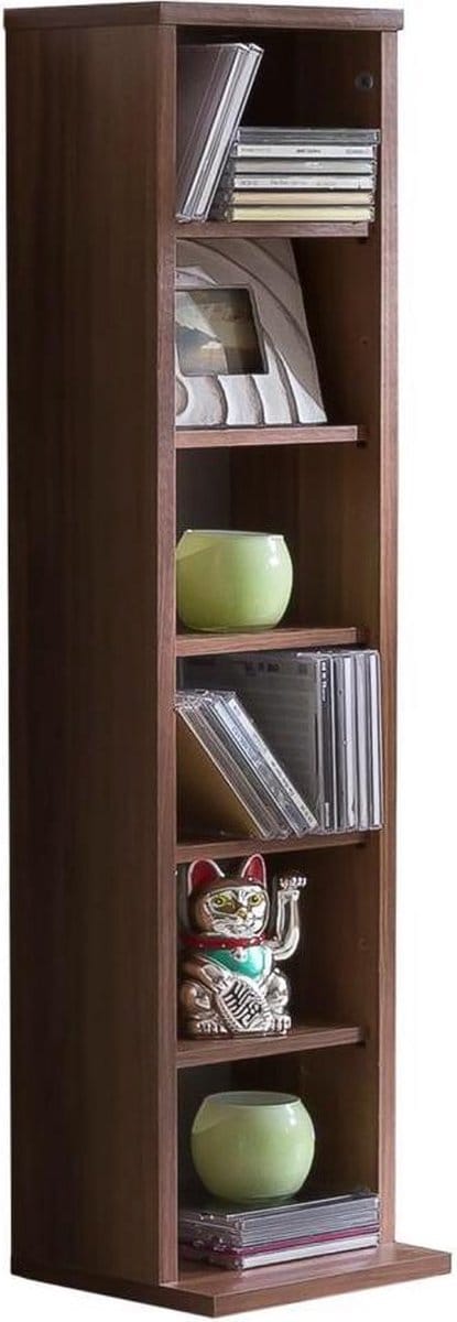 Houten CD DVD-standaard Opbergvak Bevindende plank Boekenplank Decoratieve plank Elementa