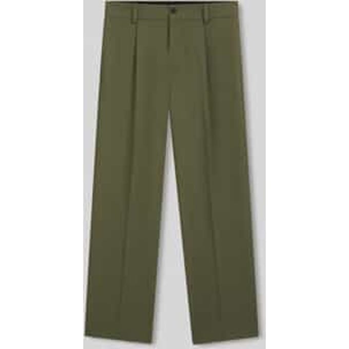 relaxed fit pantalon met bandplooien