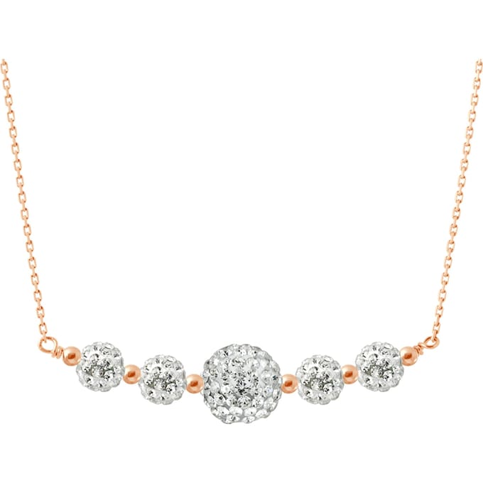 Crystal Necklace Preciosa White Silver 925