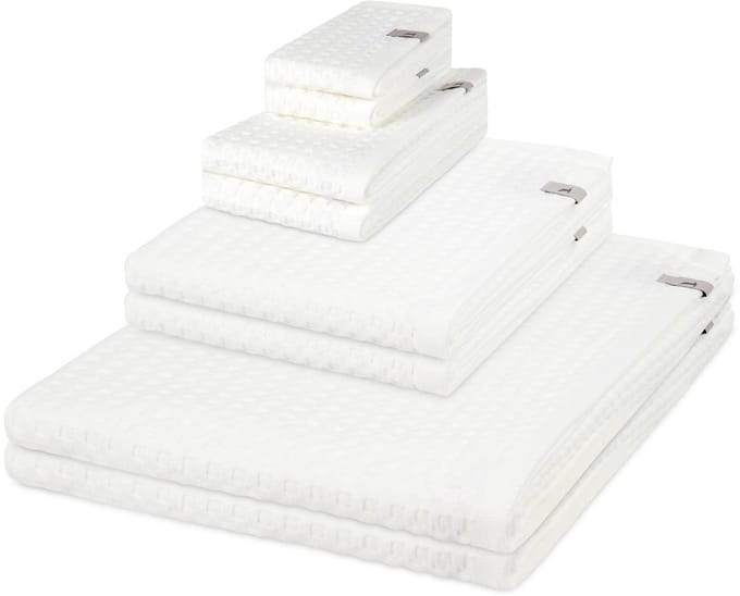 Möve Sonstiges 2 X zeepdoekje 2 X gasten- 2 X douche- 2 X handdoek - in set 8 pack Piquee