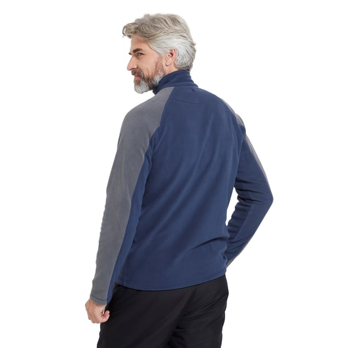 Mountain Warehouse Heren Ashbourne II Half Zip Fleece Top (Donkerblauw)