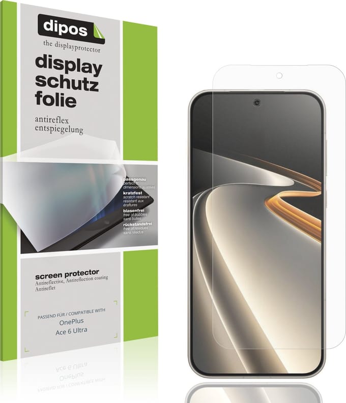 dipos – 4x Matte Beschermfolie geschikt voor OnePlus Ace 6 Ultra | Krasbestendige & antireflecterende Screenprotector Ultra-Thin