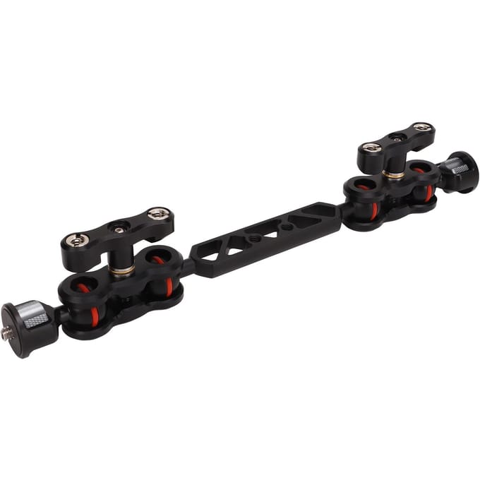 Articulerende Arm Aluminiumlegering 11in Verlengd Verstelbare Articulerende Kogelkop Verlengstuk voor black