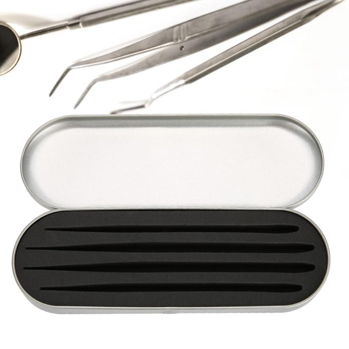 Boîte de Rangement pour Pince à Extension de Cils Organisateur Étui Outil de Maquillage white