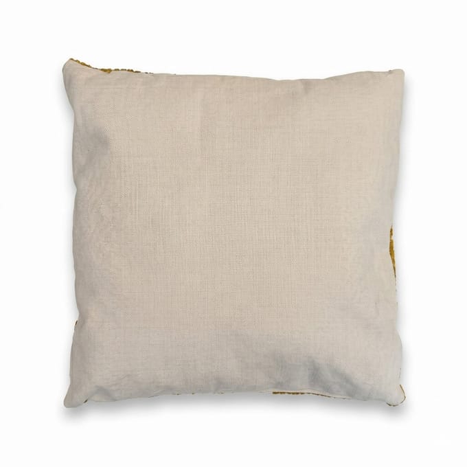Sierkussen Danal - Chenille Okergeel/Beige - Zacht & Modern