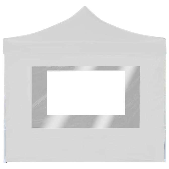 vidaXL - Partytent - inklapbaar - met - wanden - 2x2 - m - aluminium - wit