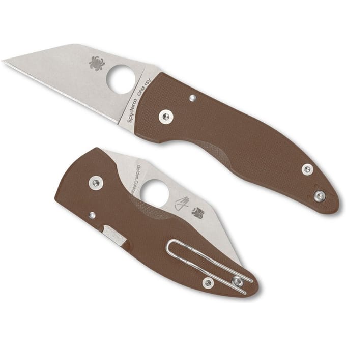 Spyderco Microjimbo Brown 15V Sprint Run