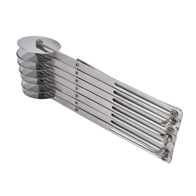 Coupe-pâte Acier Inoxydable Multifonctionnel Coupe Sûre et Précise Roue Coupe-pâte pour Tarte L(for 6.5-9kg) gray