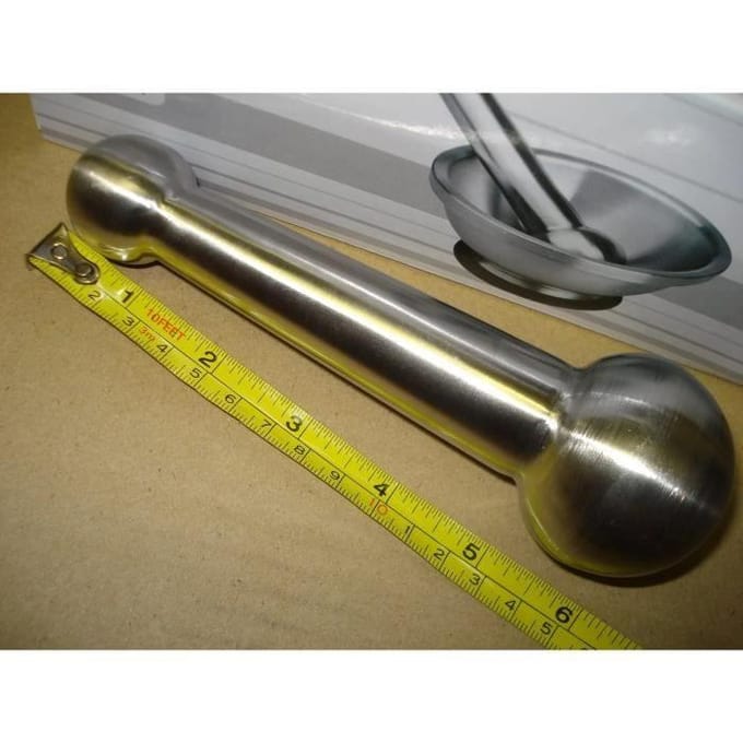 Mortier IBILI - Inox - Avec pilon - Ø 13,5 x H 7,5 cm