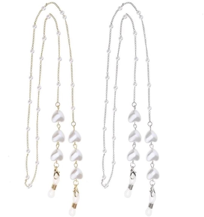 Allecto - Kralen Brillen Ketting - Bril Accessoires - Metaal en