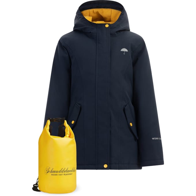Schmuddelwedda Anorak + Tagesrucksack - SET Meisjes marine
