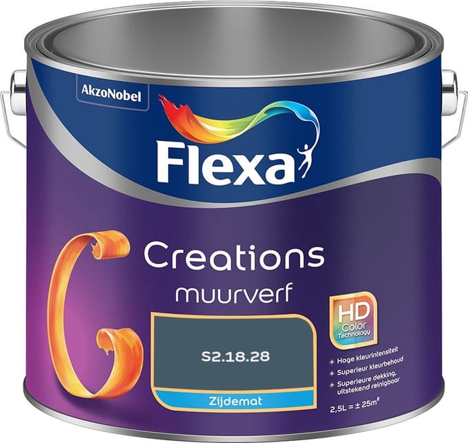 Flexa - Creations Muurverf Zijdemat - S2.18.28 - Mengverf - 2,5 L