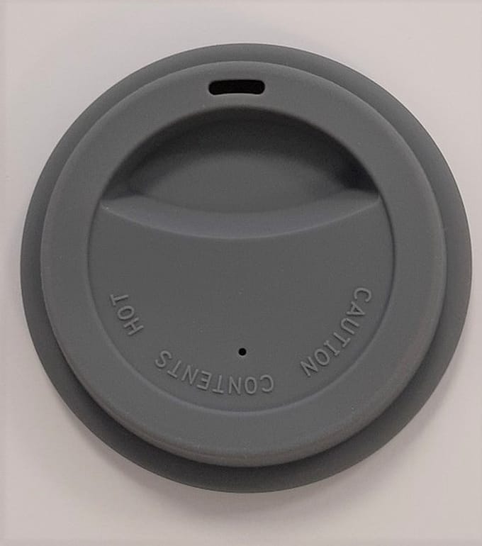 EIZOOK Koffie Thee beker deksel - Antraciet Grijs - Siliconen - Multifunctioneel - herbruikbaar