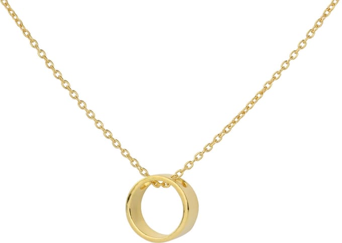 ARLIZI 1545 Ketting Ring Hanger - Dames - Verguld - 44 cm