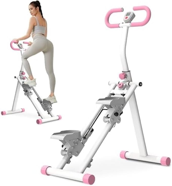 Verticale Klimmer - Cardio Trainer - Full Body Workout - Opvouwbaar Ontwerp - 300 lbs Capaciteit - Zwart