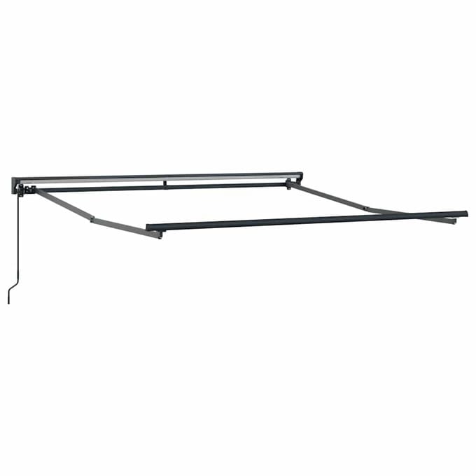 vidaXL - Handmatig - Afsheringsframe - 3 - x - 2,5 - m - Antraciet