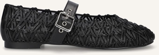 Notre-V Popper Ballerina's Dames - Zwart - Maat 41