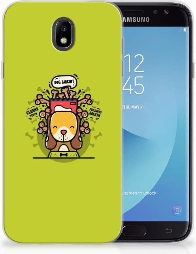 Samsung Galaxy J7 2017 | J7 Pro Telefoonhoesje met Naam Doggy Biscuit