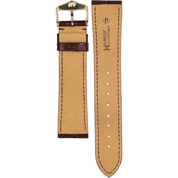 Hirsch 10220719-1-20 Genuine Alligator Horlogeband