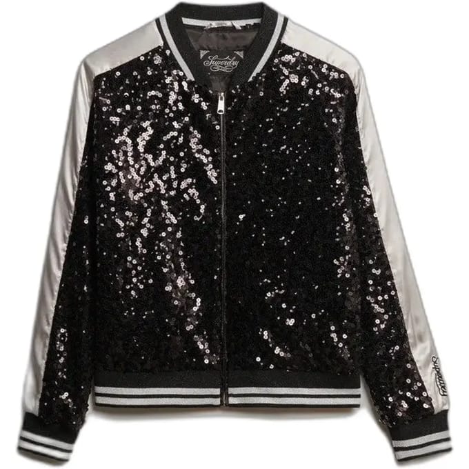 Superdry - Suikajan jack met pailletten - Dames - Buitenjassen