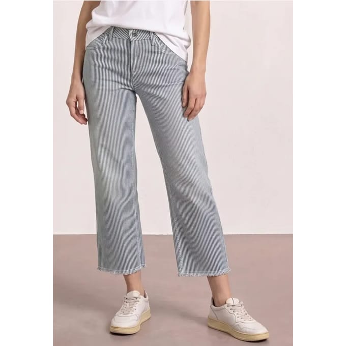 Straight Legs jeans met strepen
