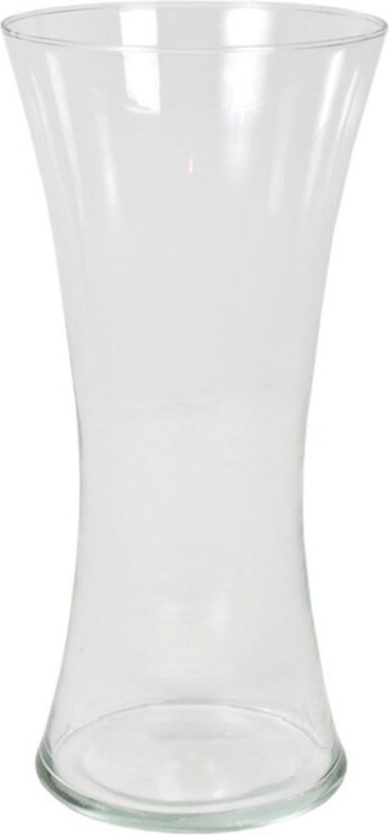 Gerimport Bloemenvaas - transparant - glas - 36 x 18 cm - decoratie - wonen