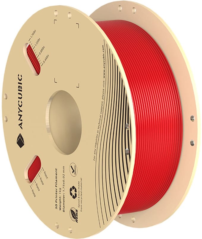 JOYBUY x ANYCUBIC PLA Basic printfilament, 1 kg spoel, 1,75 mm diameter, ±0,02 mm tolerantie - Rood
