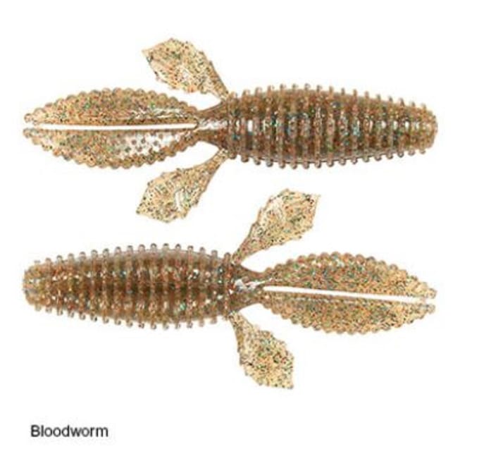 Zman zacht kunstaas TRD Bugz 2,75 inch 6/pack Bloodworm (3182) blue