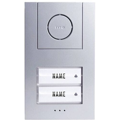 m-e modern-electronics Vistus AD ALU 4020 S Vistus Complete set voor Deurintercom Kabelgebonden Tweegezinswoning Zilver