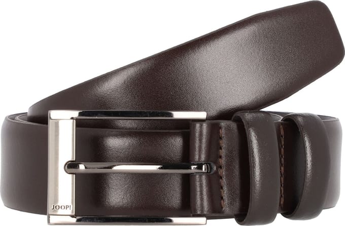 JOOP! Leren Riem Classic Coll. Belt 3,5 CM W100 D`Brown Donkerbruin
