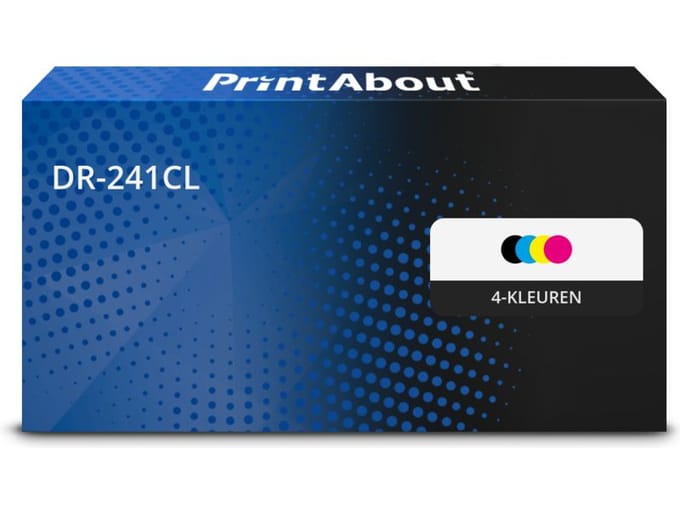 PrintAbout huismerk Drum DR-241CL 4-kleuren geschikt voor Brother