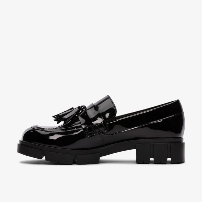 Teala Loafer Zwarte Patenten Schoenen
